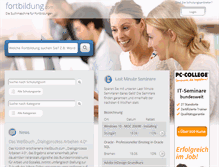Tablet Screenshot of fortbildung.com